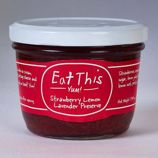 Strawberry Lavender Lemon Zest Preserve